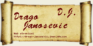 Drago Janošević vizit kartica